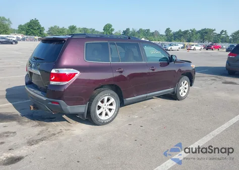 2012 Toyota Highlander Se from USA, damaged, VIN 5TDBK3EH1CS121673